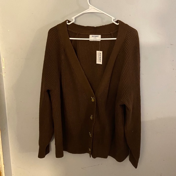 Old Navy Brown Button Down Cardigan - Picture 1 of 2